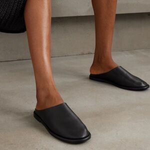 A. Emery Spencer leather mules